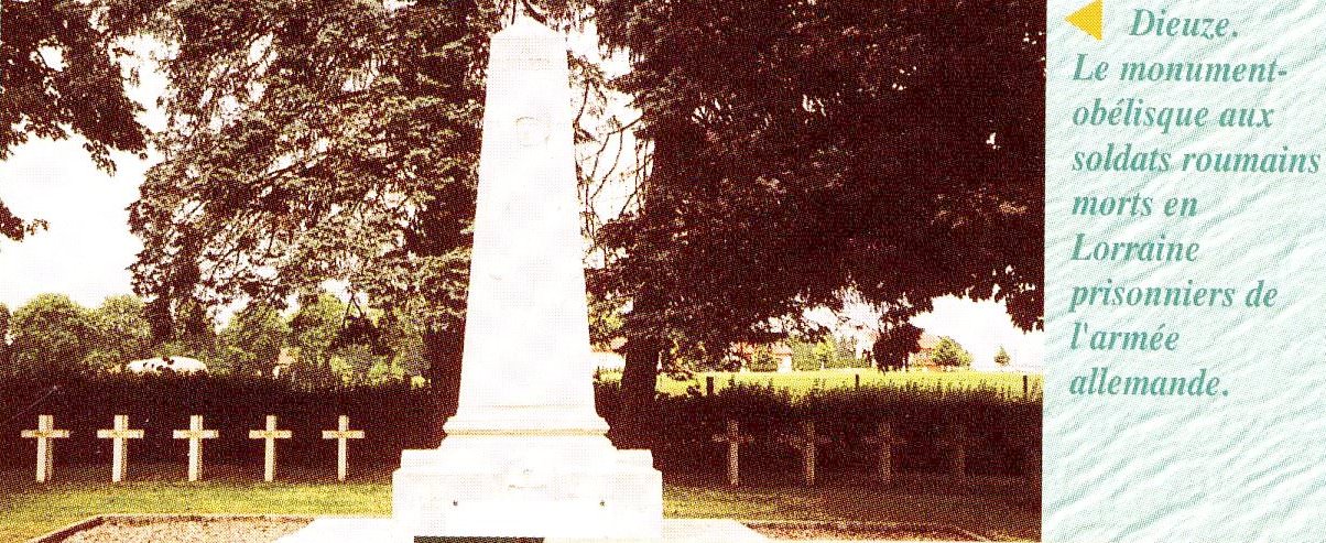Dieuze. Monumentul eroilor romani morti in Lorena hp 1