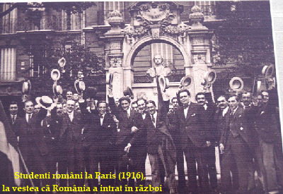 Sstudenti romani la Paris 1916 a